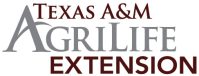 Three lines of text that read "Texas A&M AgriLife Extension"