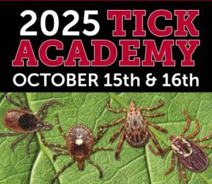 Graphic for the 2025 Tick Academy held October 15-16