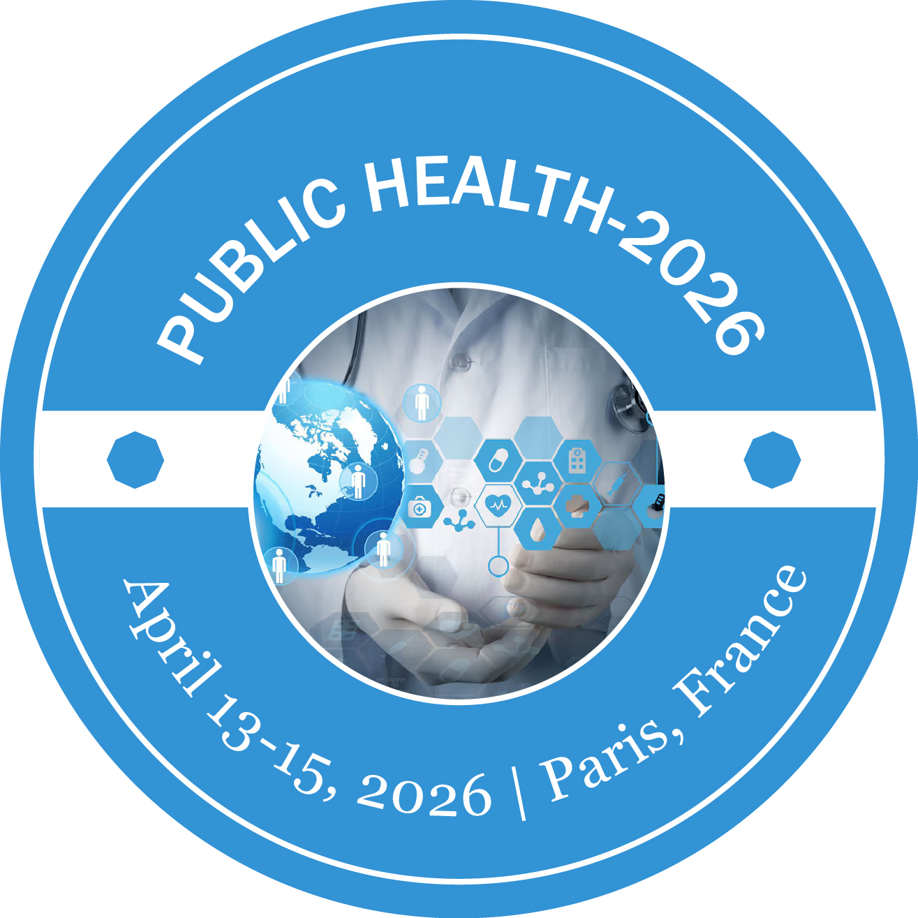 Logo for Public Health 2026 Conference in Paris, France, April 13-15