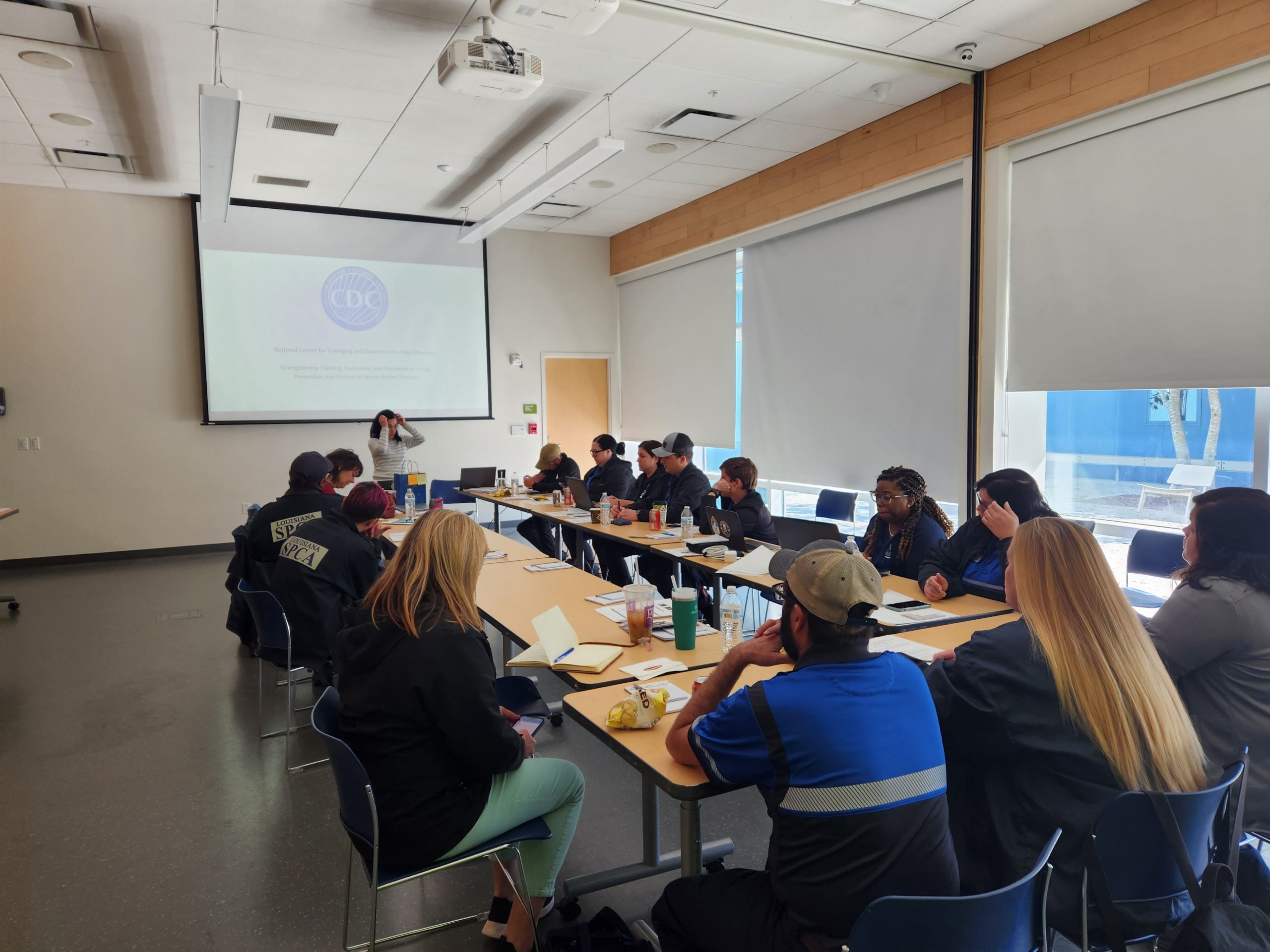 LASPCA training session around a conference room table
